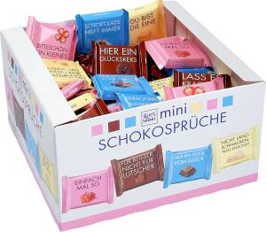 RITTER SPORT Mini Schokosprüche, 84 Minis (1 x 1,4kg Box)