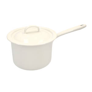 Kockums Jernverk Stielkasserolle mit Deckel Cream Lux | 2,3 l